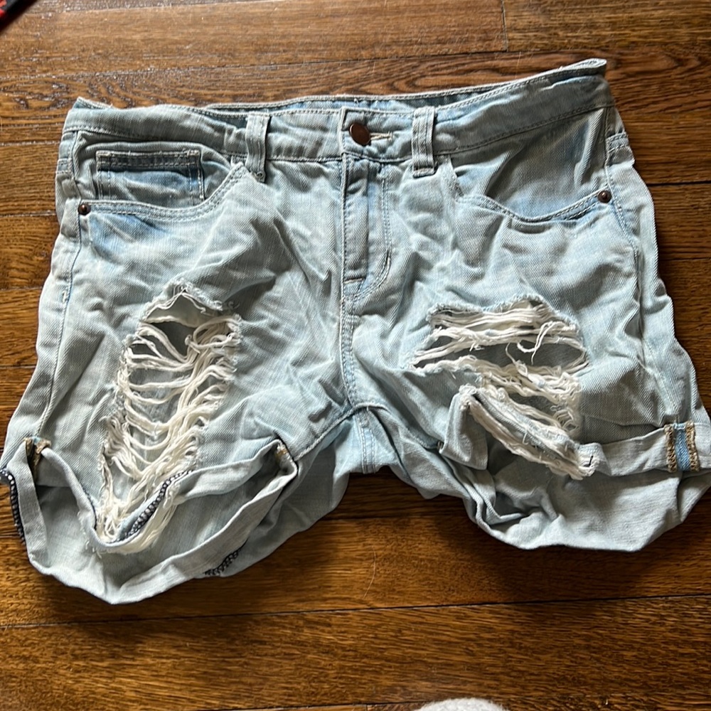 NECESSARY CLOTHING JEAN SHORTS, SIZE S